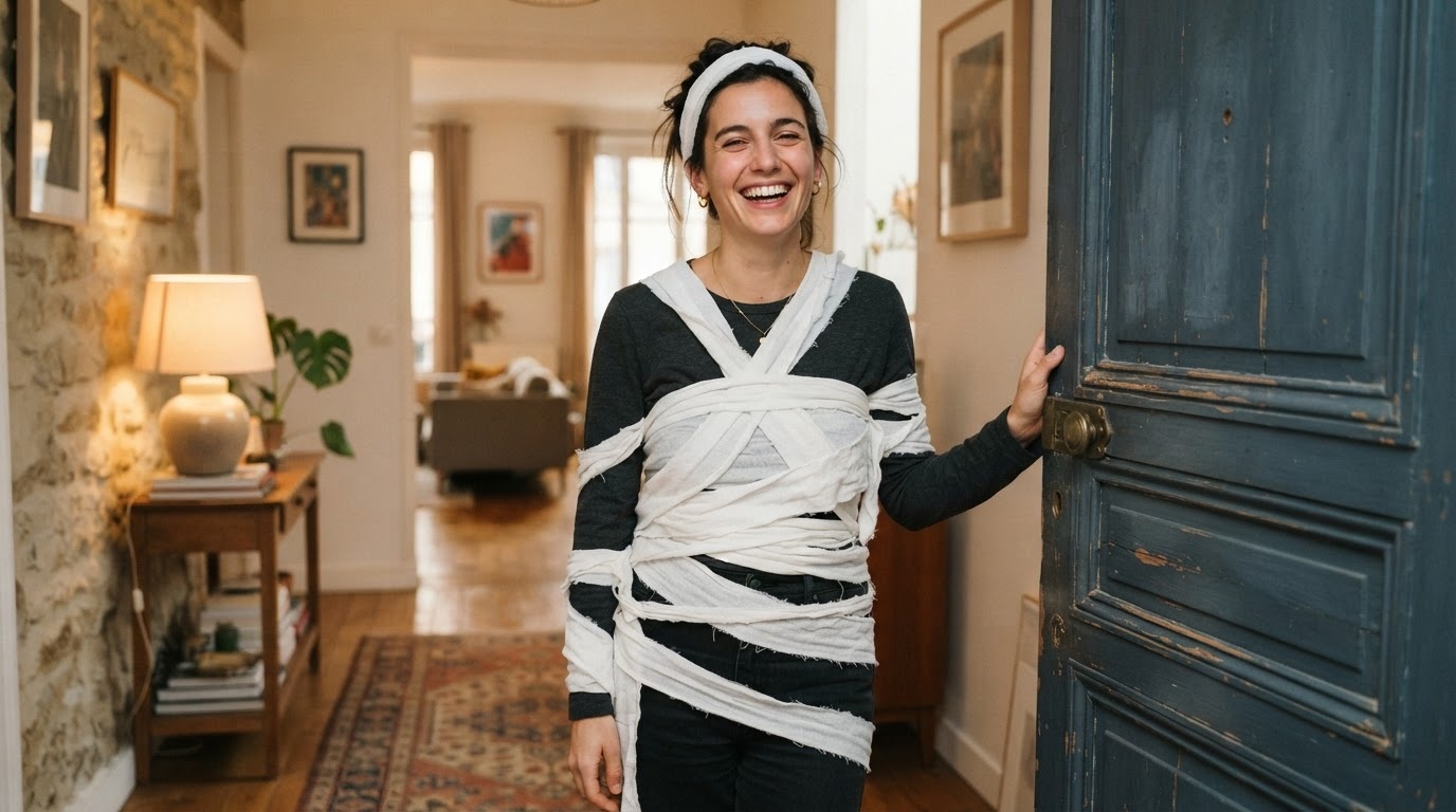 Déguisement de momie express.