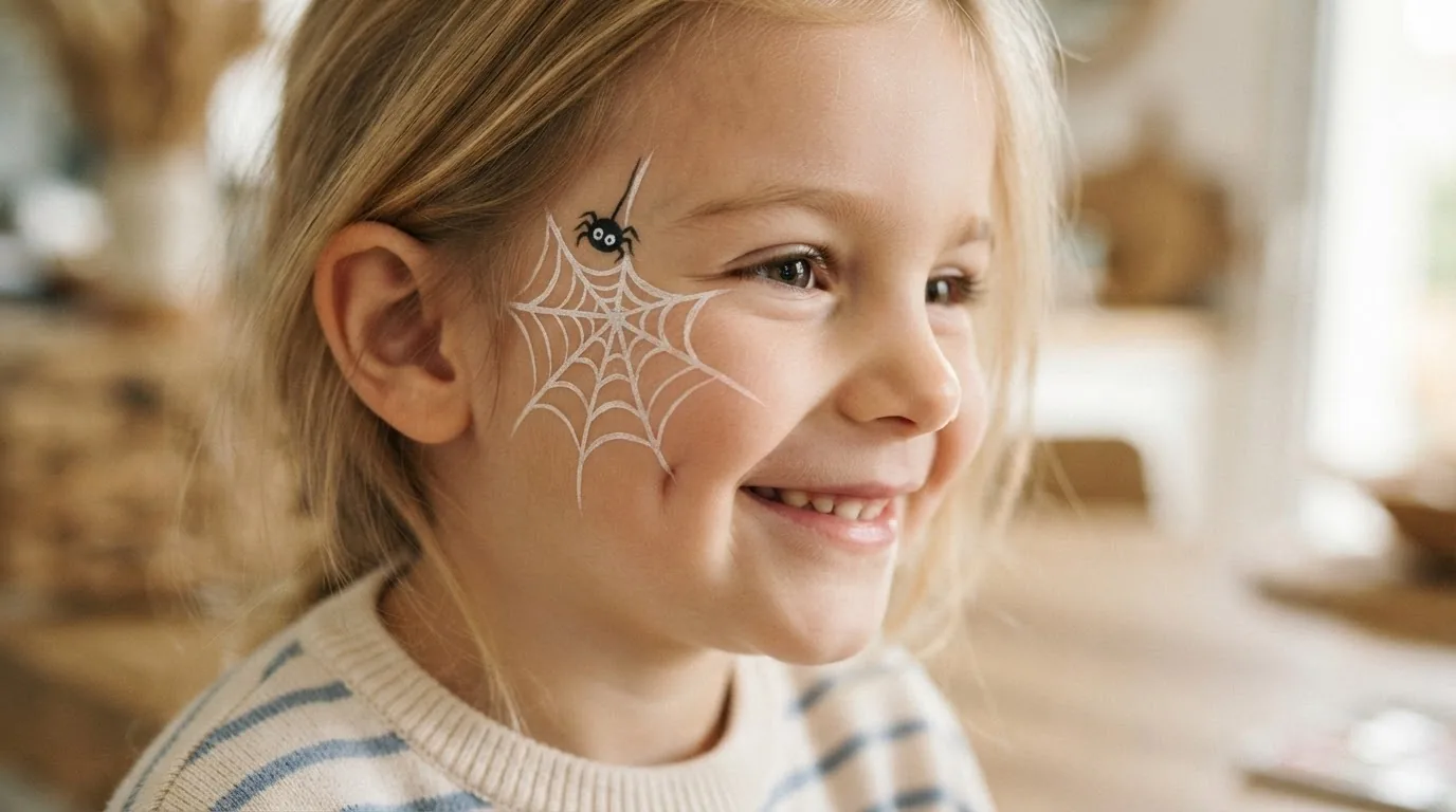 Maquillage araignée pour enfant : 5 idées simples à faire soi-même