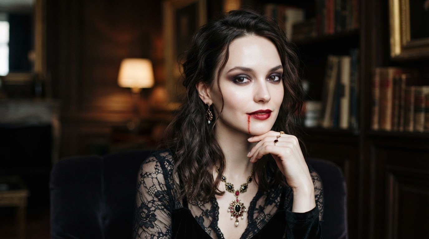 Look vampire skin élégant.