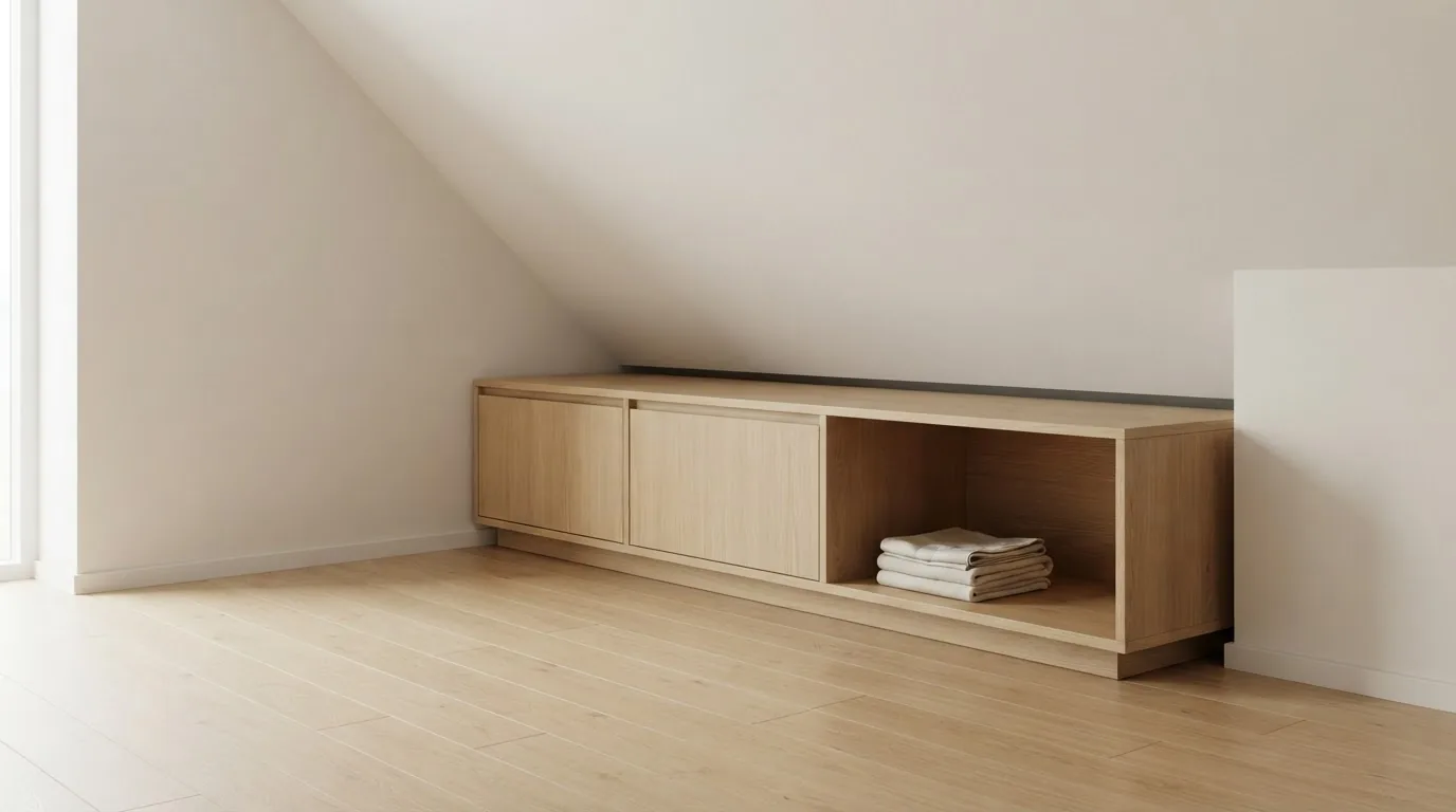 Rangement sous pente : choisis la bonne solution selon la place disponible